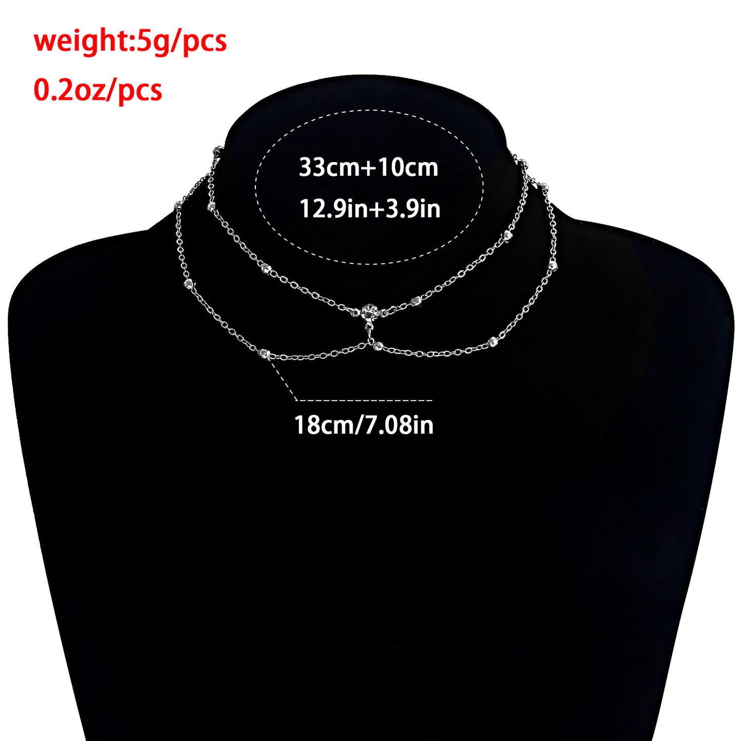 Geometric Pendant Necklace with Tassel Detail, Alloy Body and Plated Finish, Natural Style Layered Clavicle Chain for Women