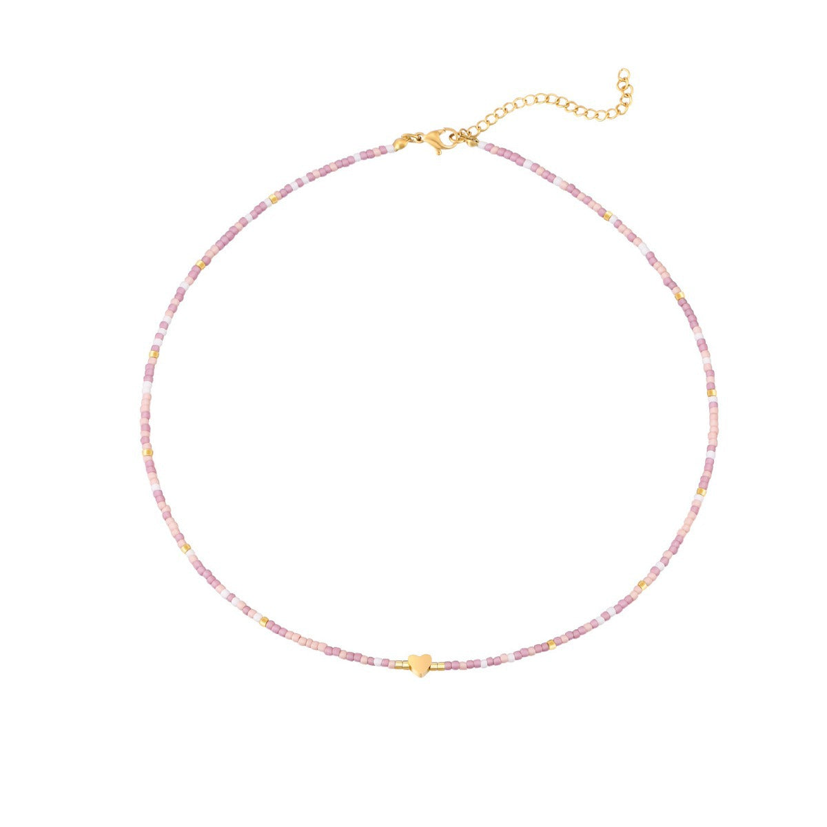 Collar minimalista geométrico de acero inoxidable para mujer con detalles de perlas de agua dulce naturales y acabado chapado