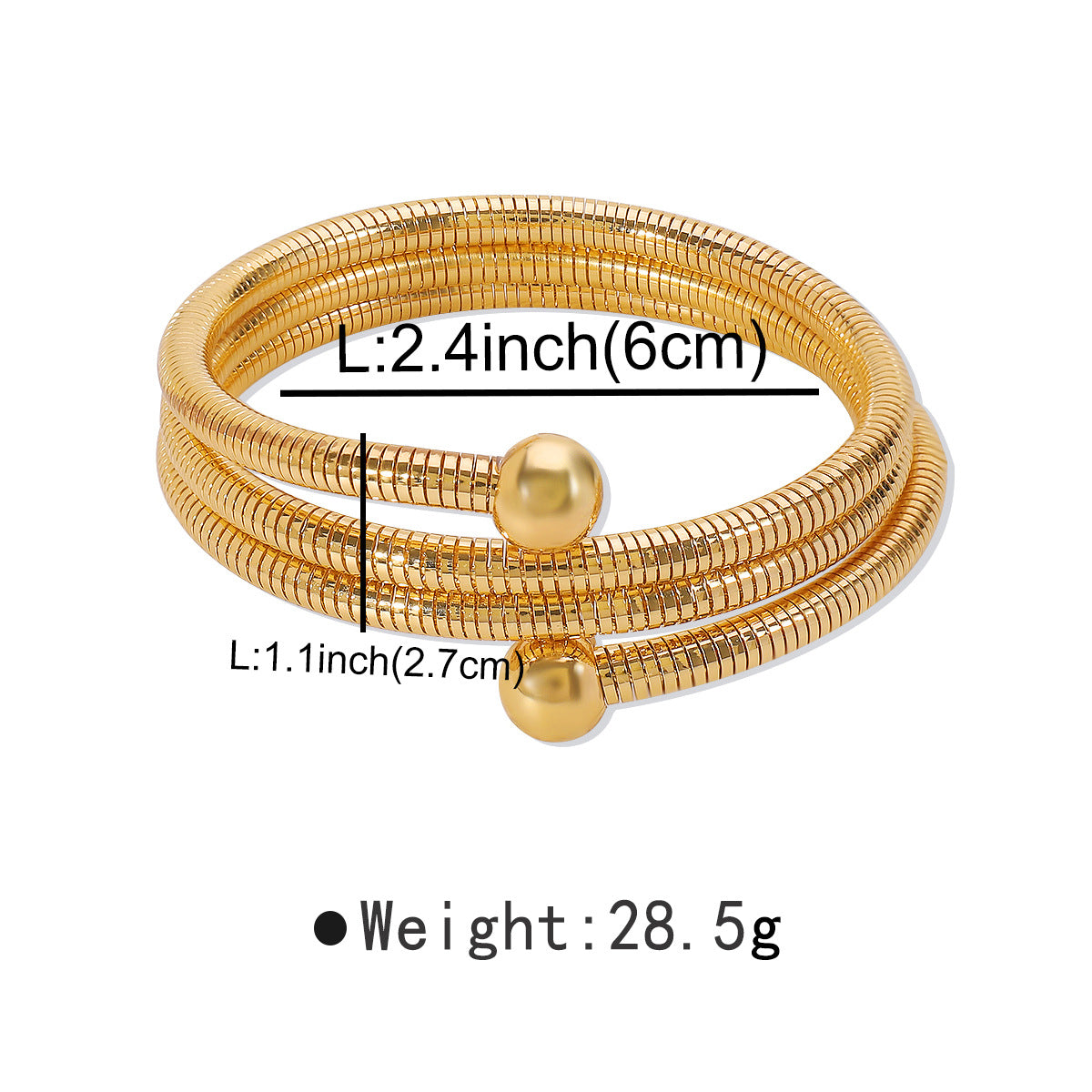 Pulsera de aleación geométrica minimalista con acabado chapado para mujer, brazalete de estilo urbano a la moda