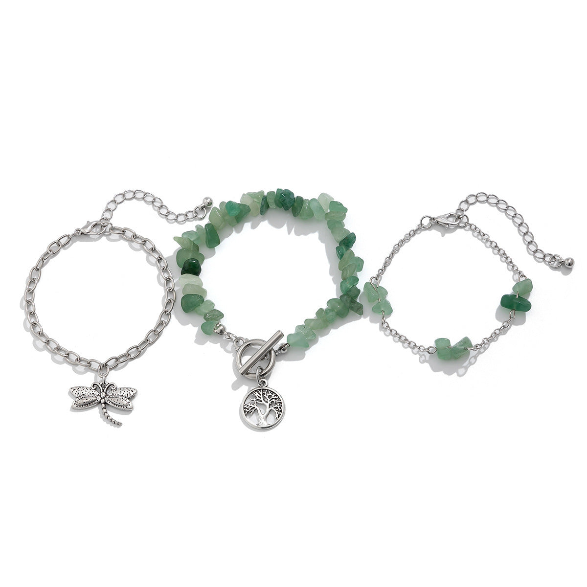 Vintage Bohemian Star Geometric Zinc Alloy Plated Bracelet Set for Women