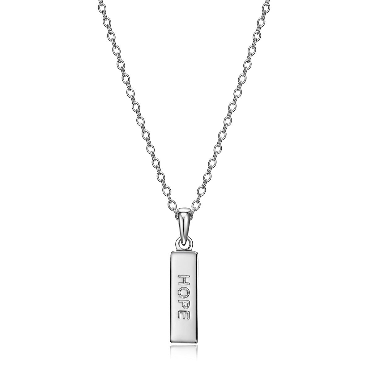 Minimalist Geometric Stainless Steel Pendant Necklace with Polished Titanium Steel Charm for Women