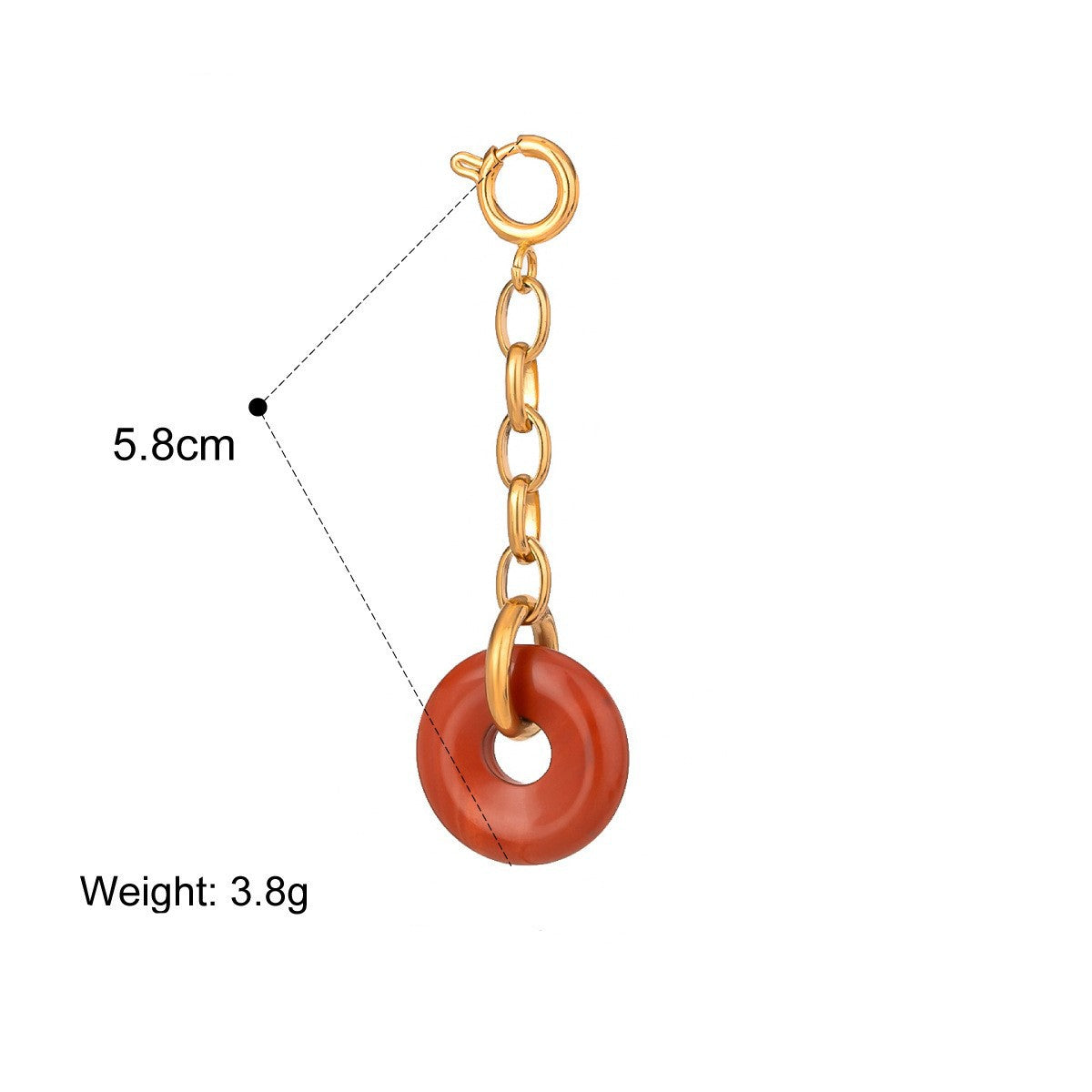 18K Gold Plated Stainless Steel Titanium Steel Bikini Charm Bar Connector