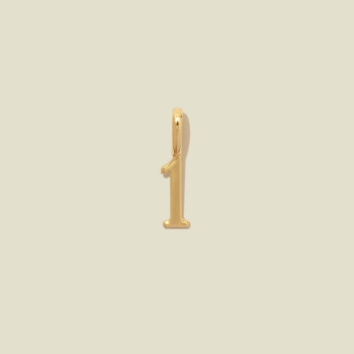 Lucky Angel 18K Gold Plated Square Number Titanium Steel Pendant Necklace for Women