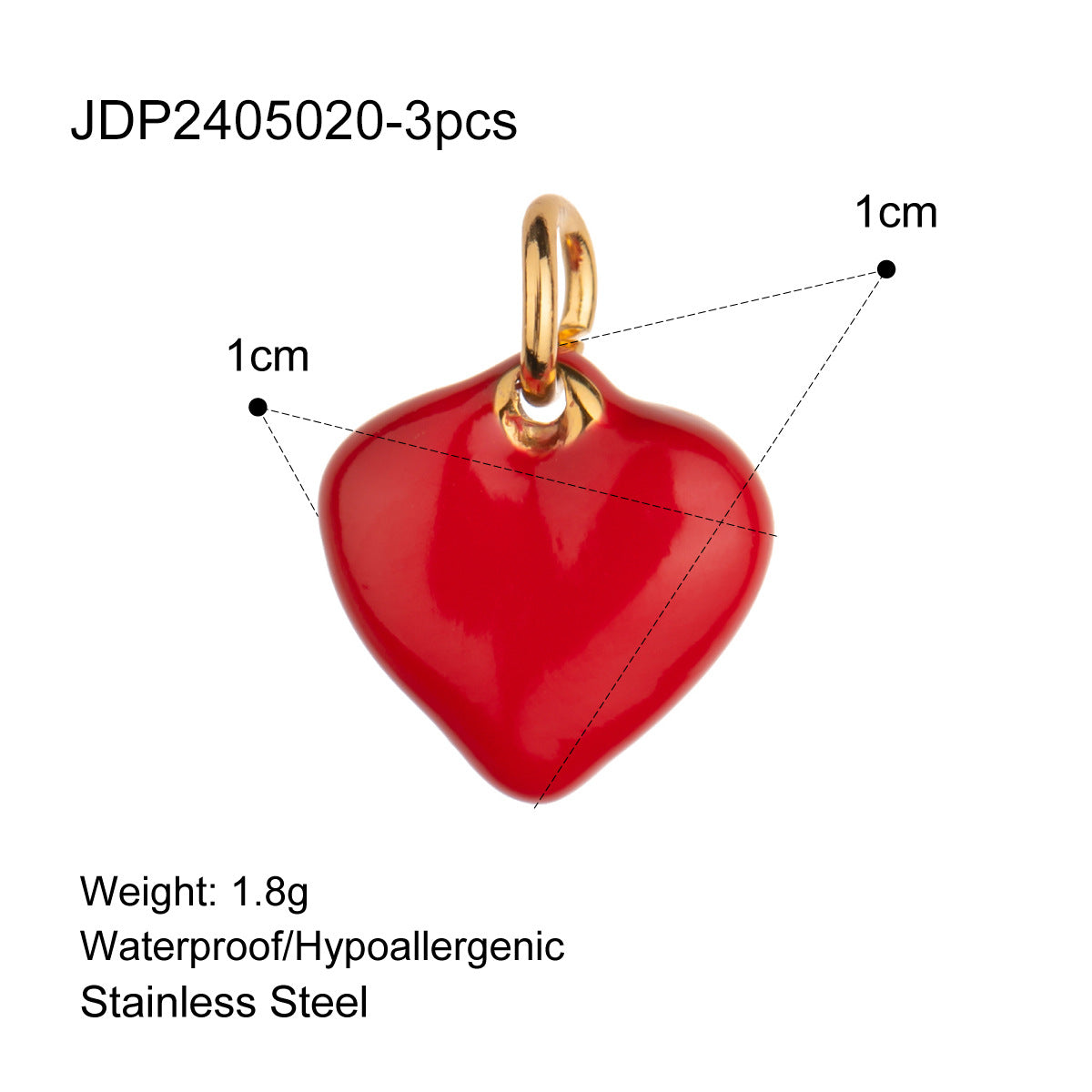 Charm a barra con perle minimalista in acciaio inossidabile per accessori fai-da-te di gioielli da donna