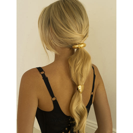 Fermaglio per capelli a U minimalista in acciaio inossidabile da donna, con finitura placcata ed elevata elasticità