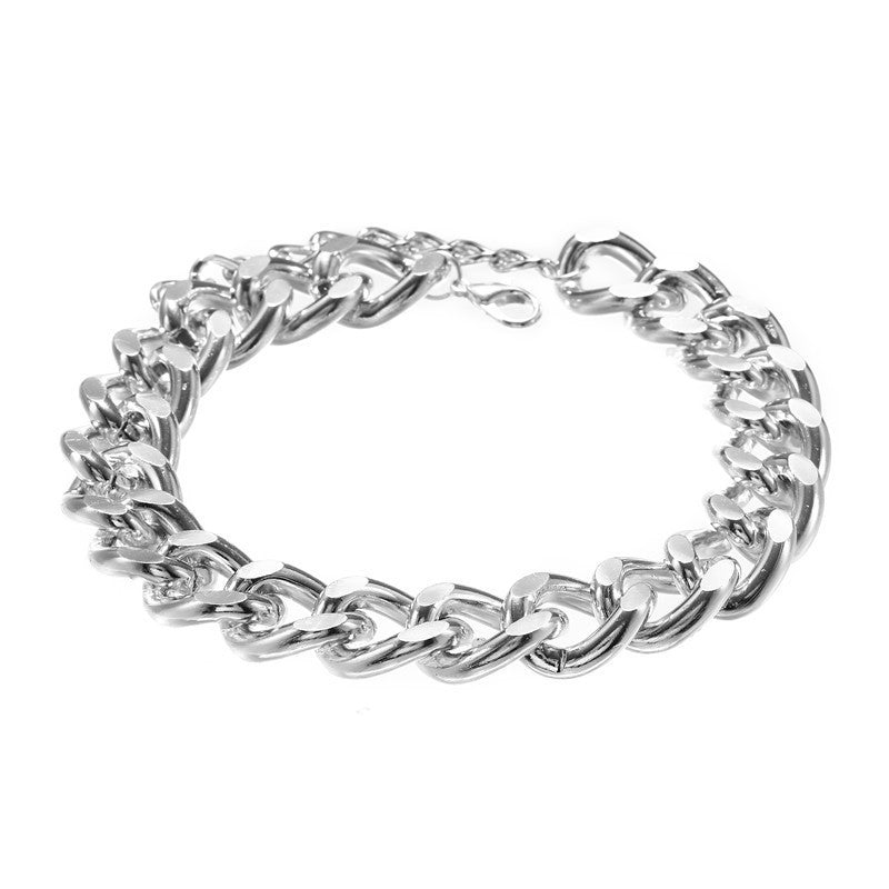 Casual Geometric Alloy Ball Chain Necklace