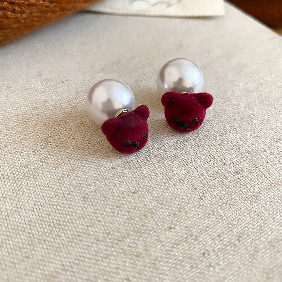 Retro Minimalist Geometric Resin Earrings with Zirconia Accents and 925 Silver Posts for Women
