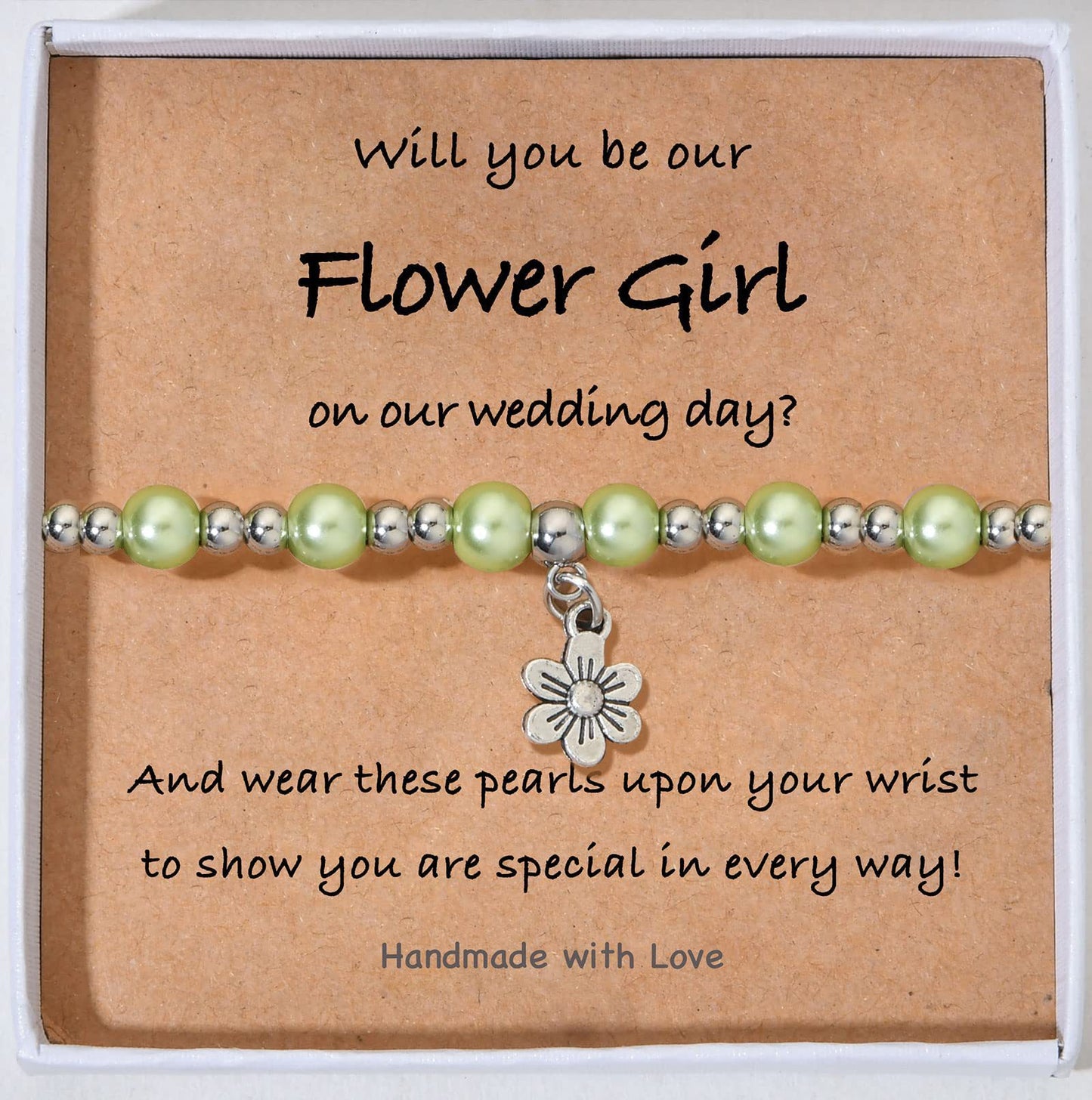 Minimalist Floral Pearl Alloy Bracelet for Women