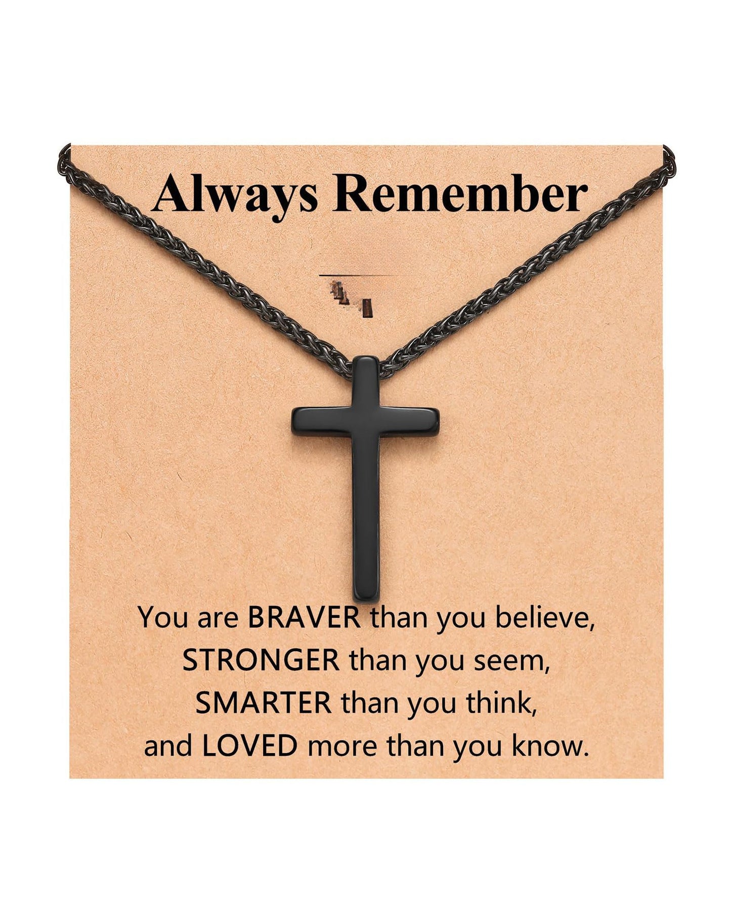 Streetwear Stainless Steel Plated Cross Pendant Necklace Snake Chain Unisex
