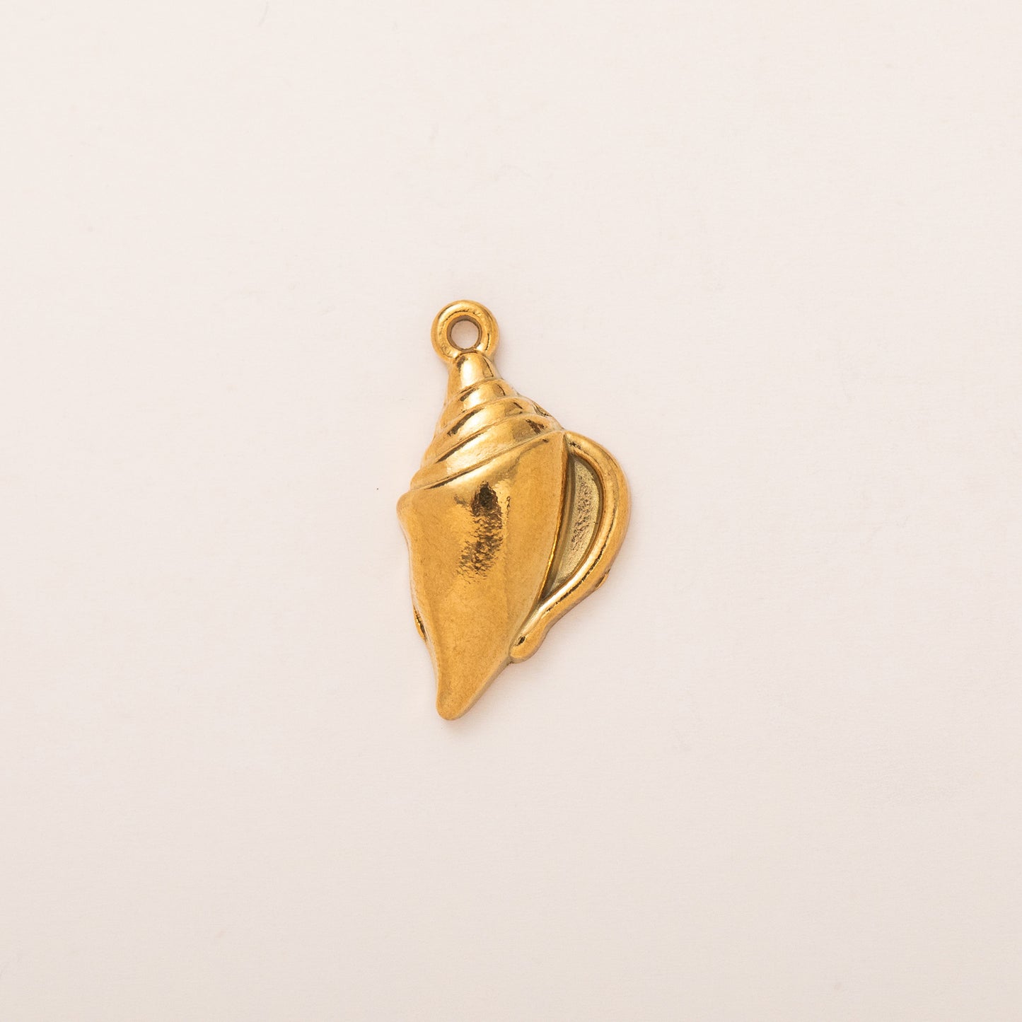 Vintage 18K Gold Plated PVD Stainless Steel Geometric Ocean Series Charm Bar