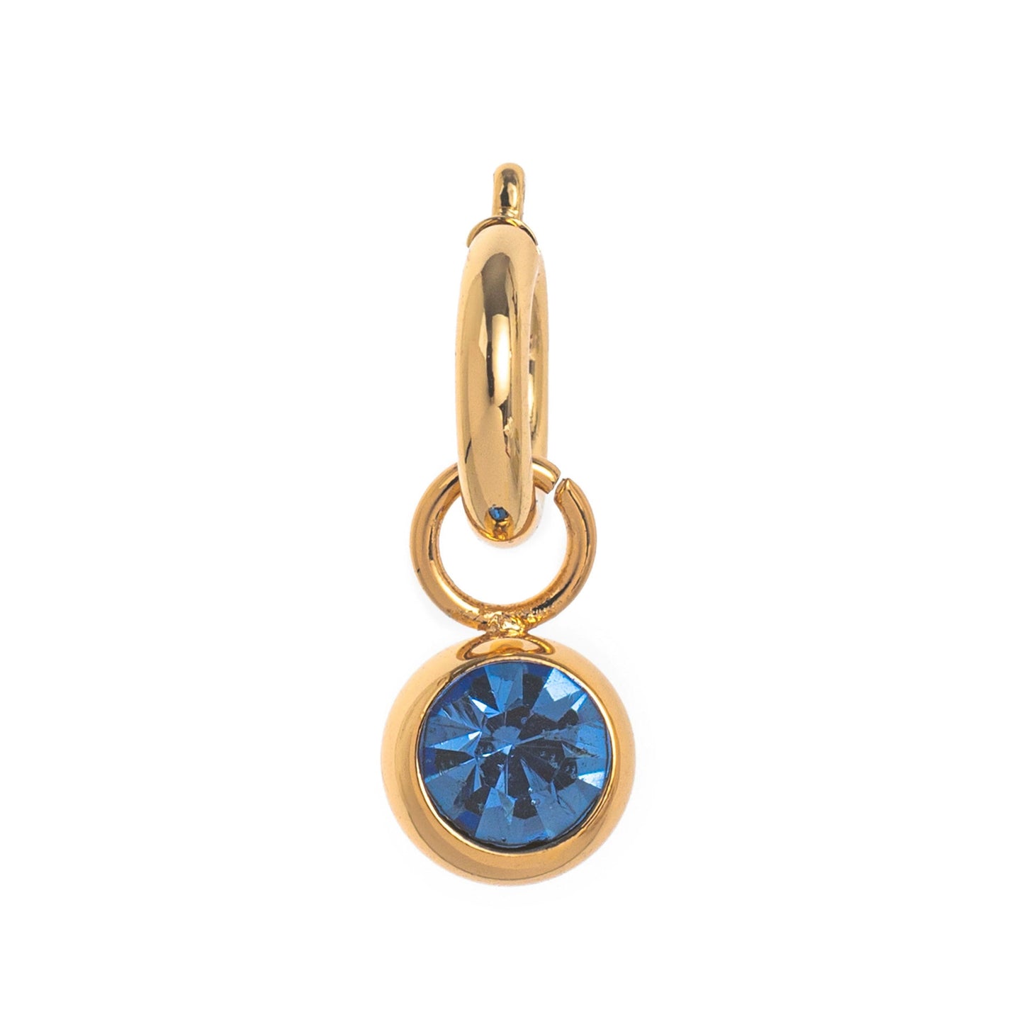 Vintage Geometric Stainless Steel 18K Gold PVD Plated DIY Charm Bar Necklace with 12 Birthstones