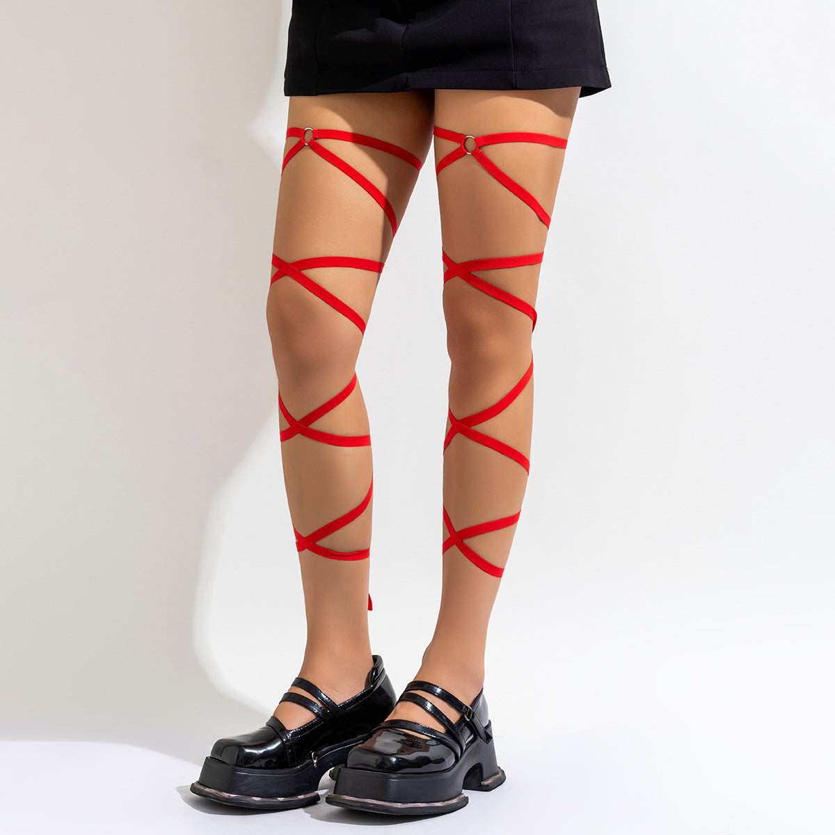Sweet Streetwear Geometric Alloy Leg Chain for Women