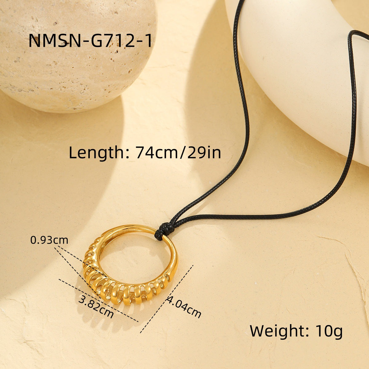 Conjunto de collar con colgante hueco de acero inoxidable chapado en oro de 18 quilates OL de moda para mujer