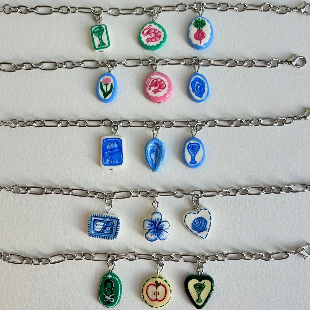Elegant Casual Geometric Heart Plant Drip Oil Plated Brass Necklace with Stainless Steel Pendant