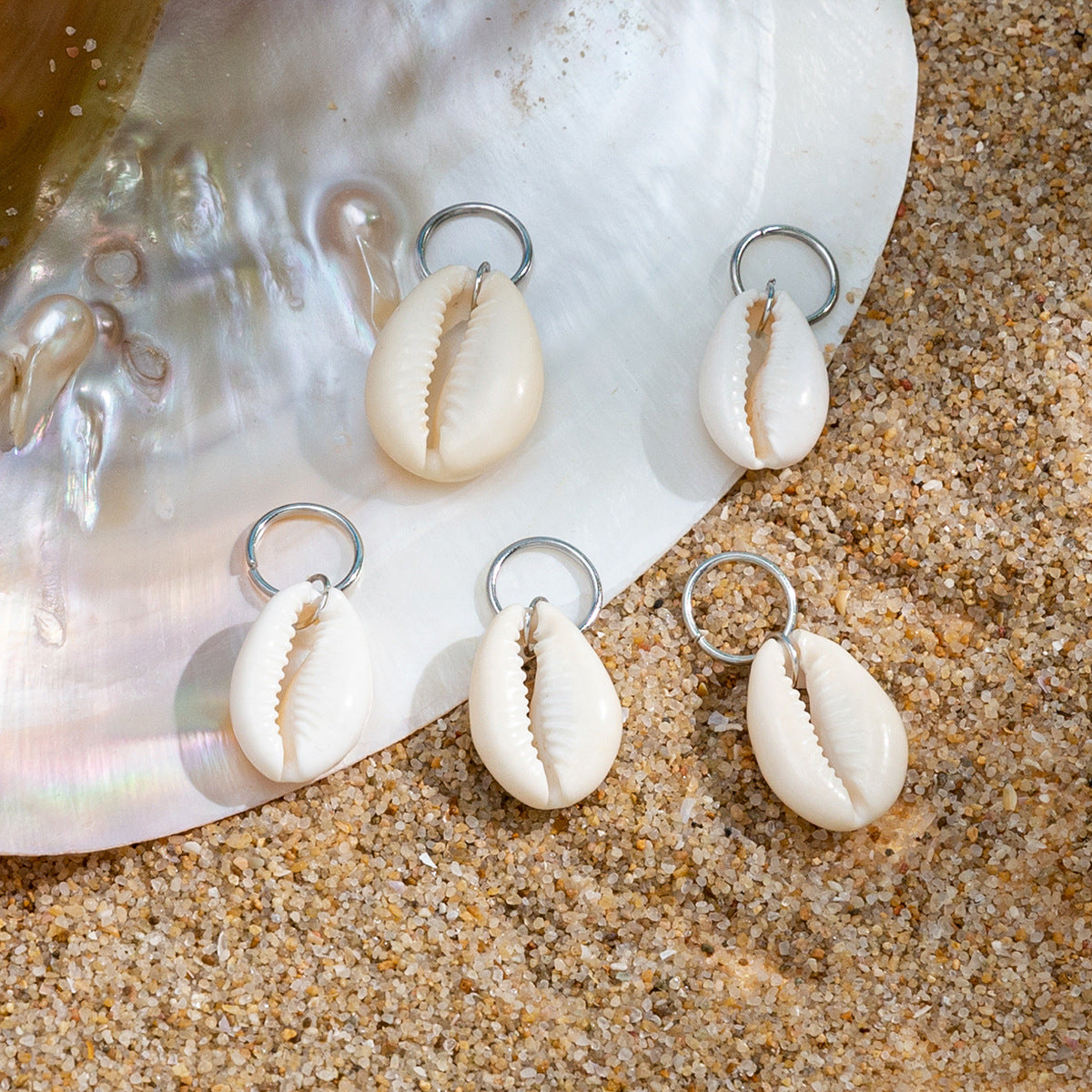 Bohemian Hip-hop Casual Sweet Alloy Plated Shell Hair Clip for Women