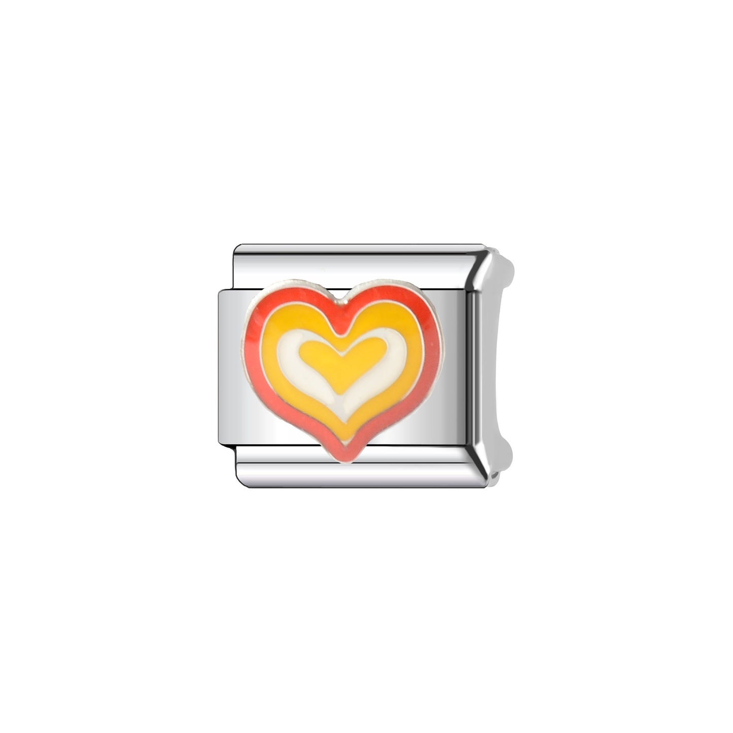 Sweet Streetwear Heart Stainless Steel Plated DIY Charm Bar Bracelet Accessories Unisex