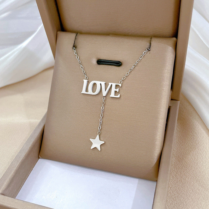 Minimalist Geometric Titanium Steel Plated Necklace for Unisex