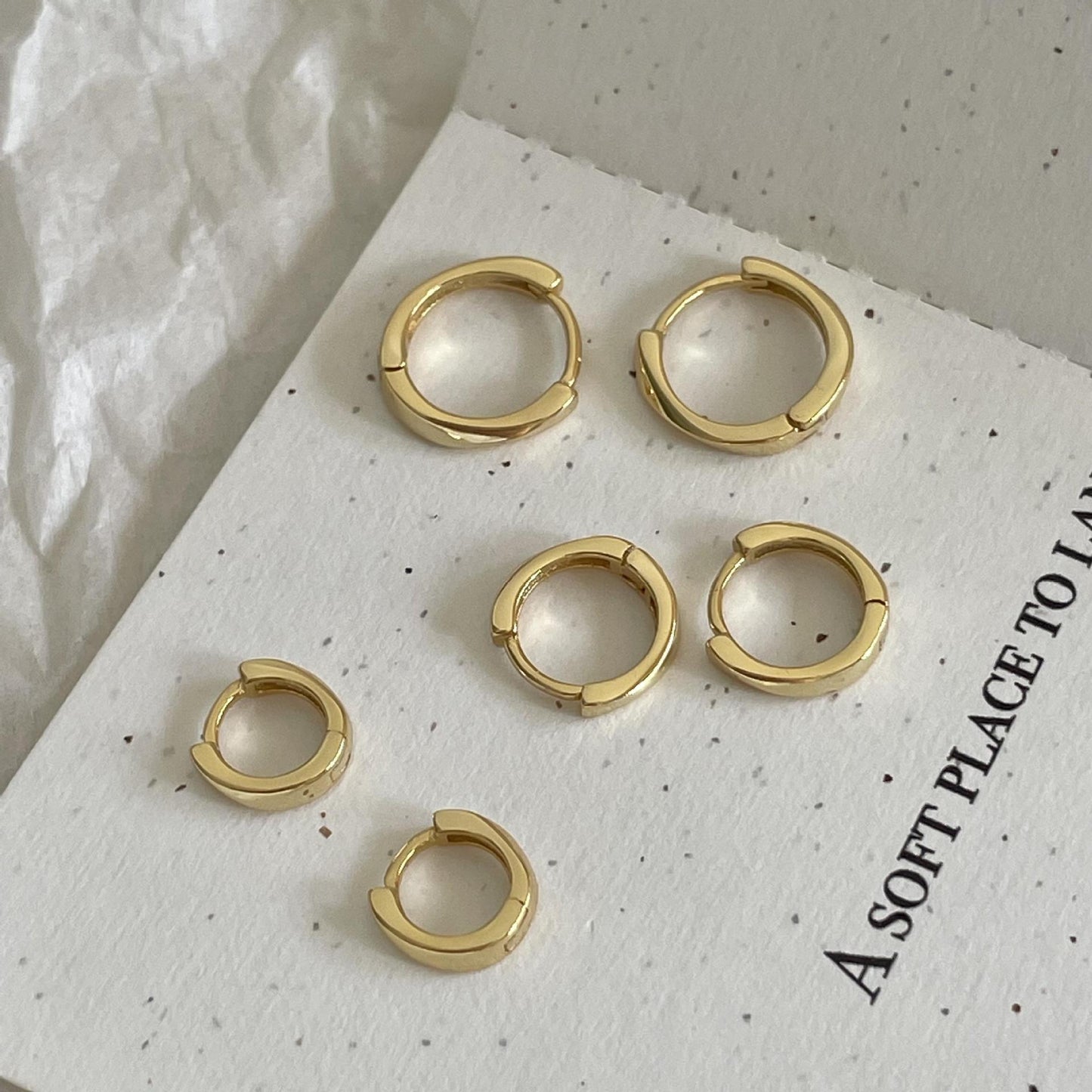 Pendientes de Plata de Ley 925 Minimalistas de Estilo Coreano con Diseño de Letras y Acabado Bañado
