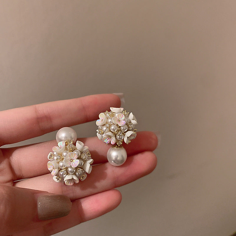 Pendientes de Ángel Retro Artísticos Ovalados con Incrustaciones de Pedrería para Mujer con Base de Cobre y Diseño Geométrico