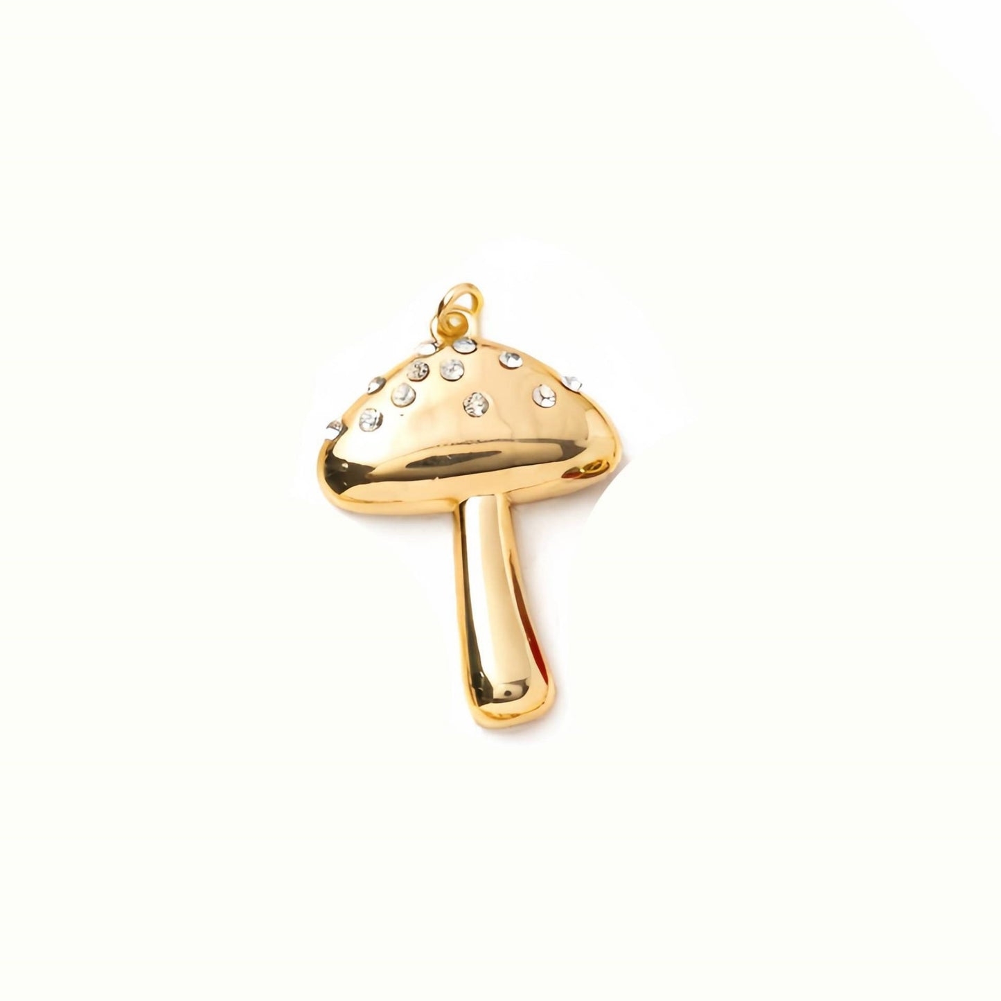 Colgante minimalista chapado en oro de 18 quilates con barra de dije floral para llavero, bolso o manualidades