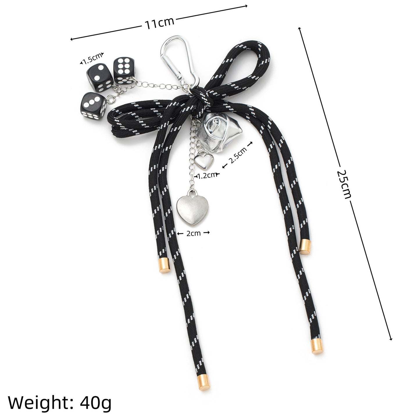 Sweet Colorful Acrylic Food Shape Bag Chain Charm Keychain with Fruit Pattern