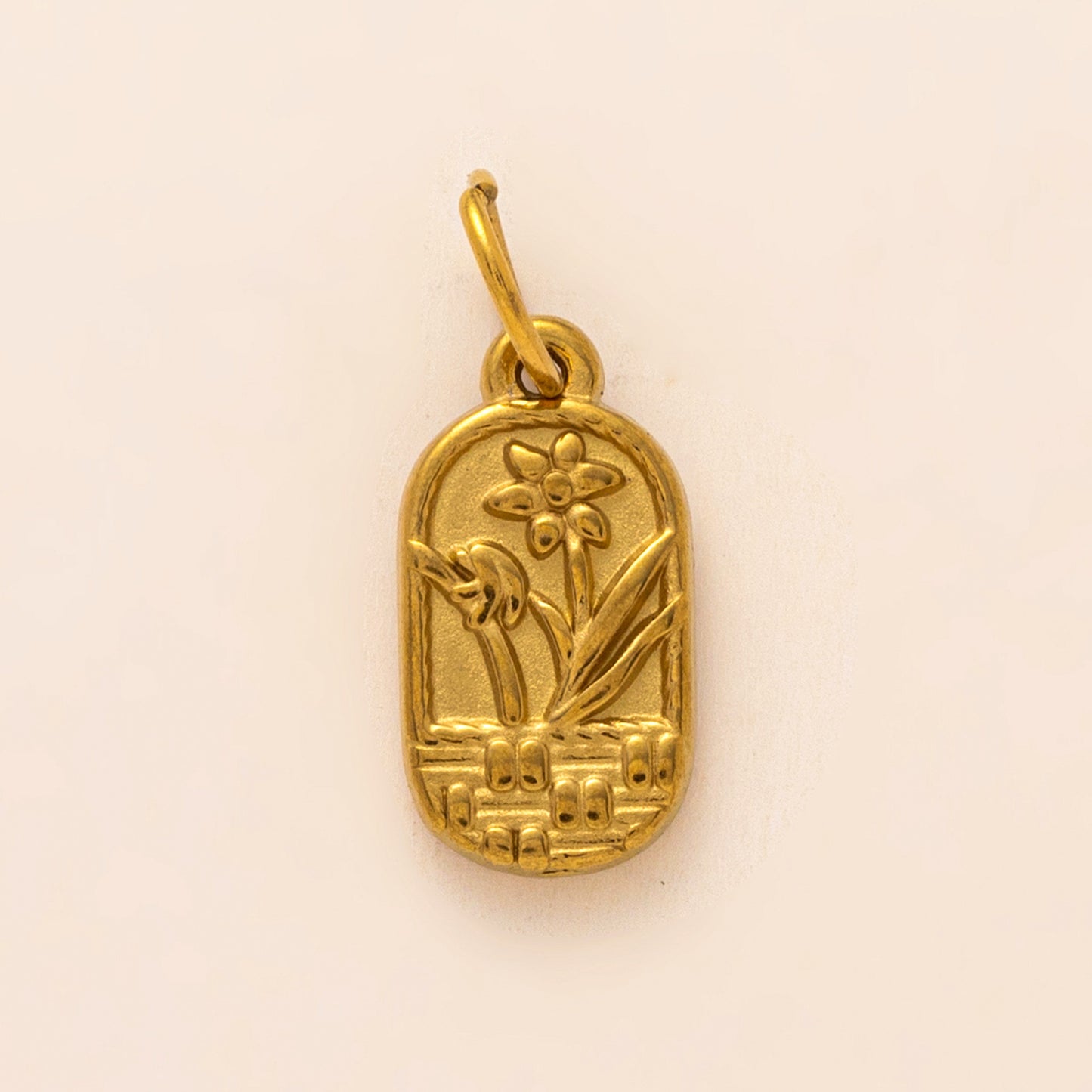 Vintage Heart Camera Stainless Steel 18K Gold PVD Plated DIY Charm Bar