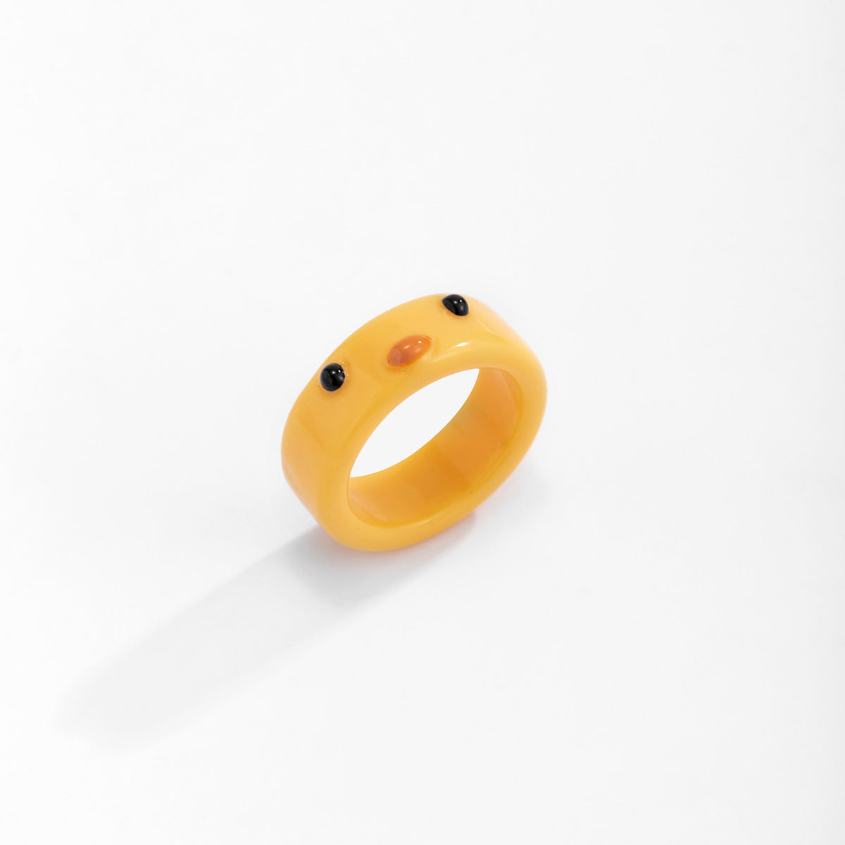 Anillo de rana de resina estilo vintage dulce y fresco para mujer