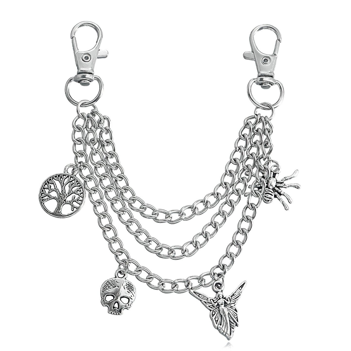 Geometric Alloy Anklet with Tree of Life Design for Women, Fashionable and Fade-Resistant