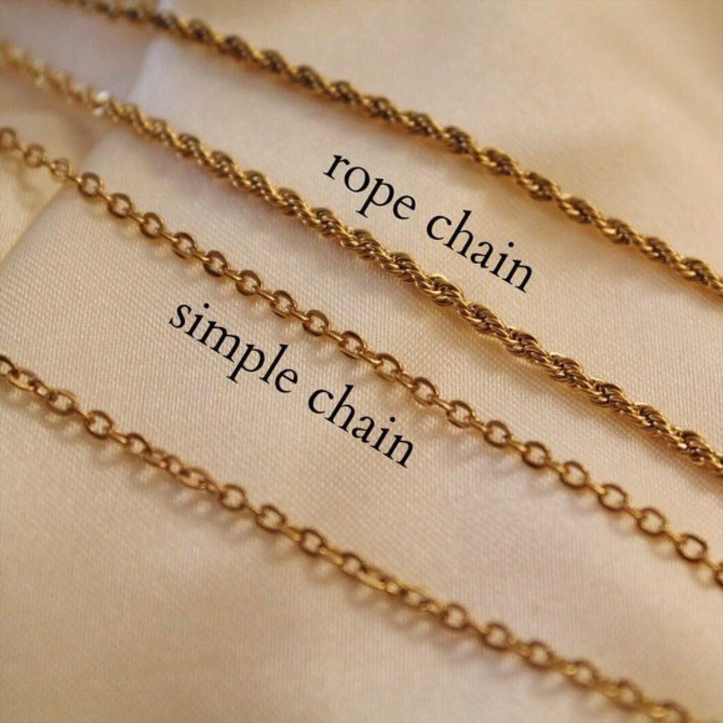 Vintage Geometric Evil Eye Horn Pendant Stainless Steel Necklace with Rope and Cable Chain PVD Plated for Women