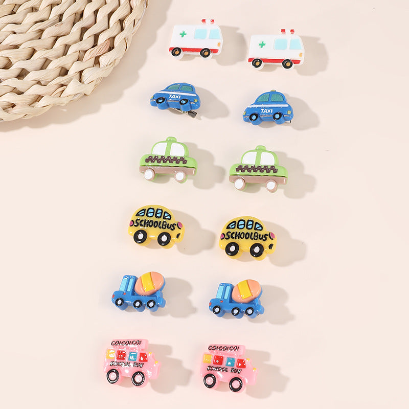 Natural Style Bow-Shaped Hair Clip for Girls Made of Polyester with Ruffled and Mesh Details Princess Collection