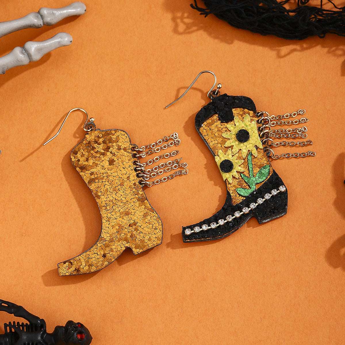 Pendientes de cuero sintético geométricos con forma de corazón y fruta, estilo étnico vintage, con postes de acero inoxidable galvanizado para mujer