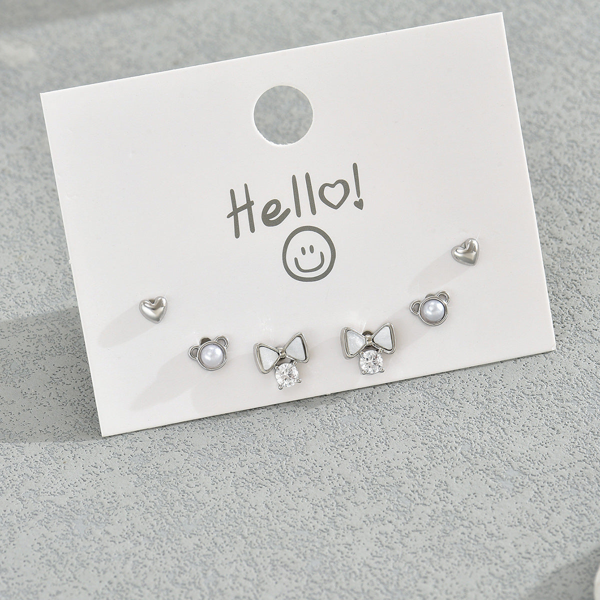 Pendientes de tuerca minimalistas de cobre con incrustaciones de circonita para mujer, conjunto de joyas versátiles para el día a día