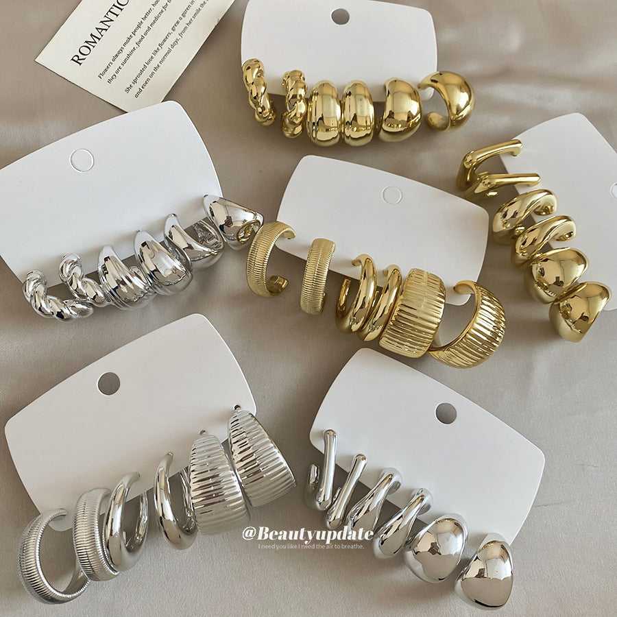 Pendientes de botón redondos geométricos minimalistas para mujer con postes de acero inoxidable galvanizado y cuerpos de acetato de resina