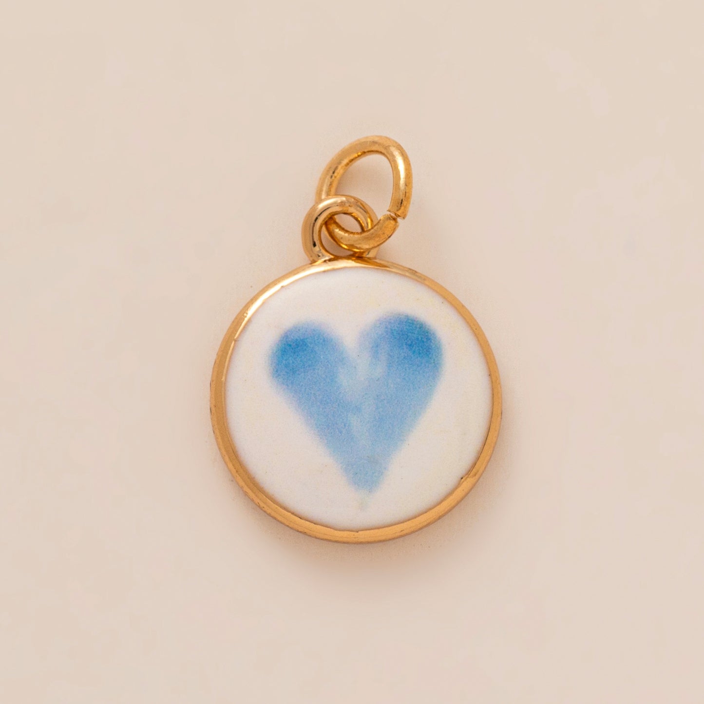 Ciondolo a barra in ottone a cuore geometrico con olio placcato per catena di mais Accessori fai da te