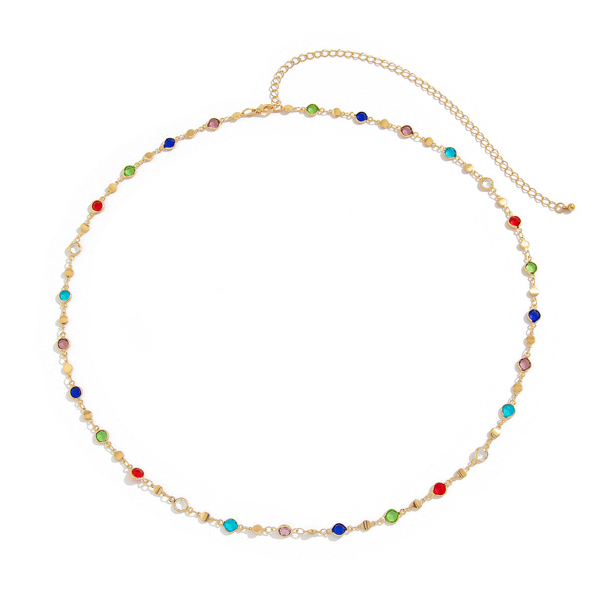 Minimalist Single-Layer Body Chain for Women with Metal Links and Tassel Accents in Adjustable Length