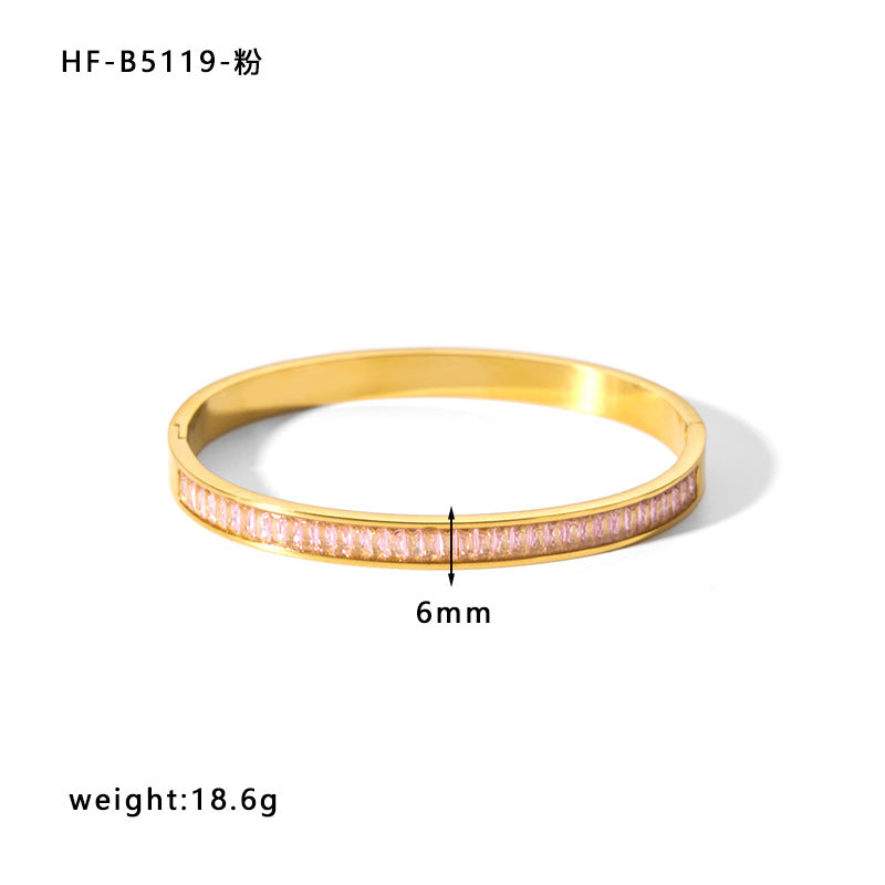 Fashionable 18K Gold Plated Stainless Steel Irregular Star Bracelet for Women