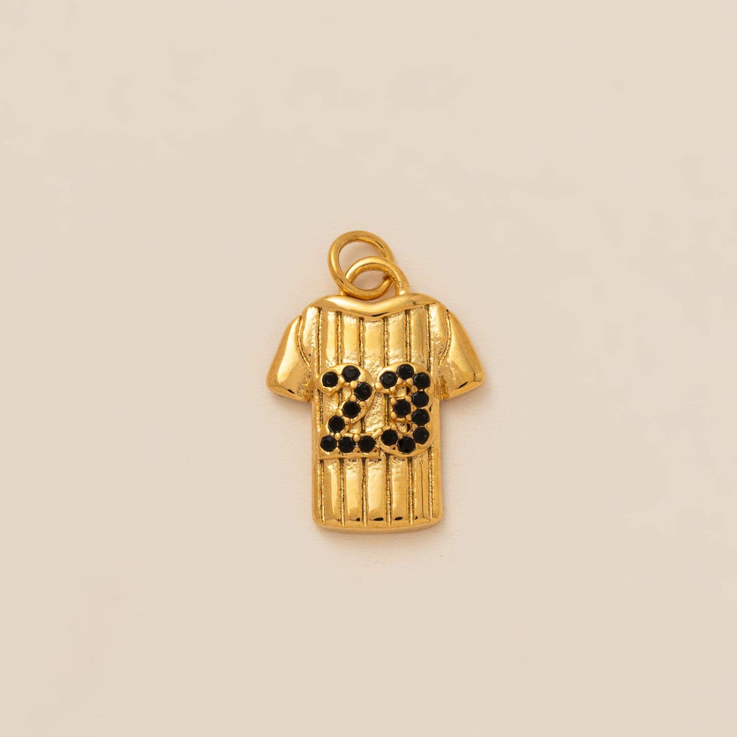 Sporty Stainless Steel PVD 18K Gold Plated DIY Charm Bar Pendant