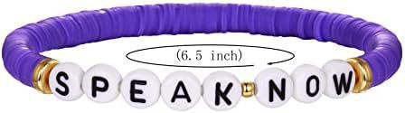 Bohemian Vintage Letter Number Beaded Bracelet Unisex Handmade Layered