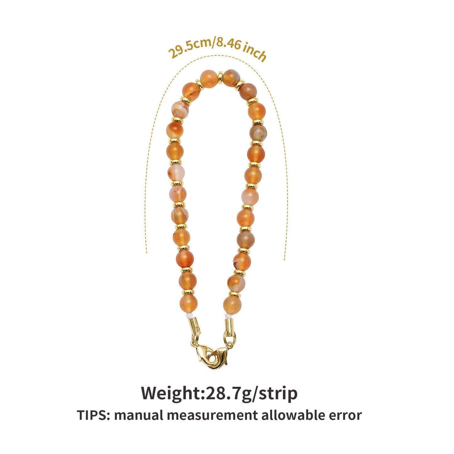 Natural Stone Beaded Phone Chain Lanyard with Obsidian and Amazonite Round Geometric Charm Anti-Loss Strap Unisex