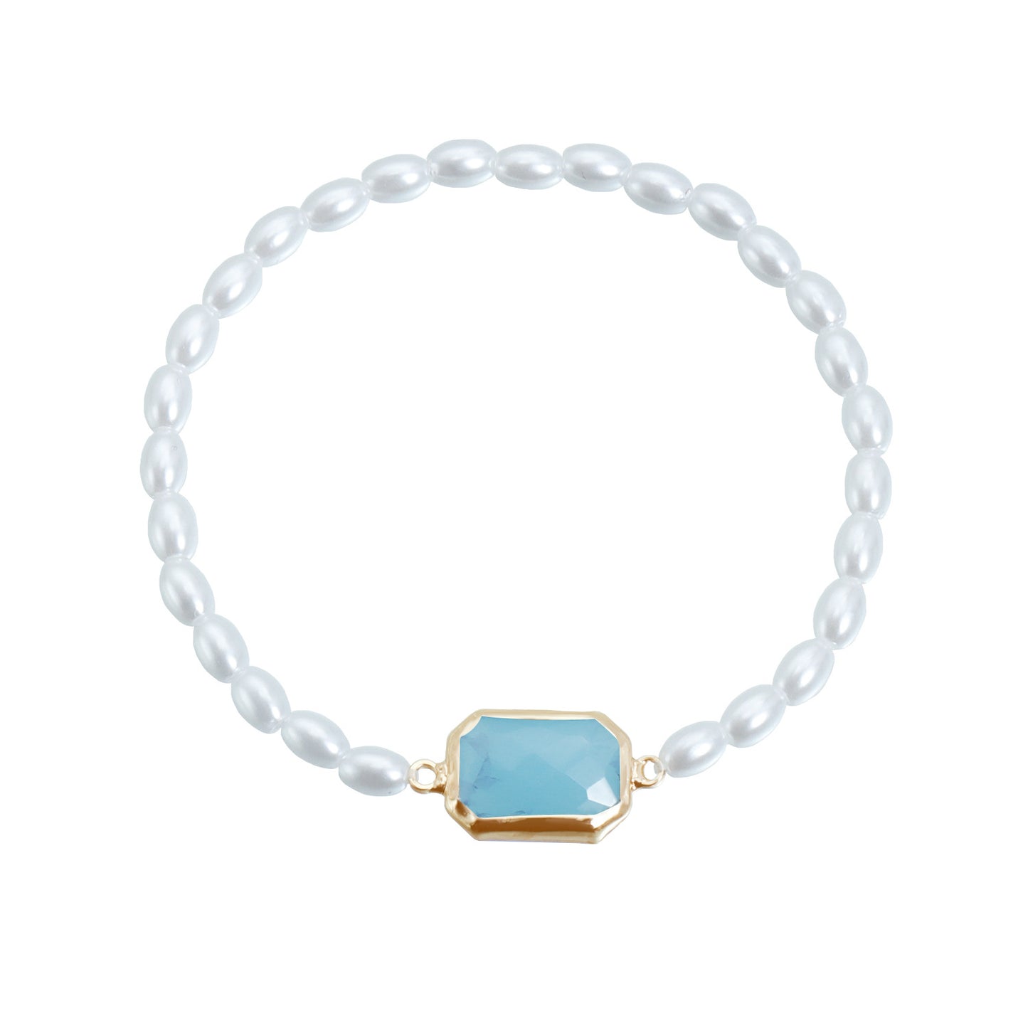 Fashion Double Layer Square Geometric Alloy Necklace with Rhinestone and Imitation Pearl for Women