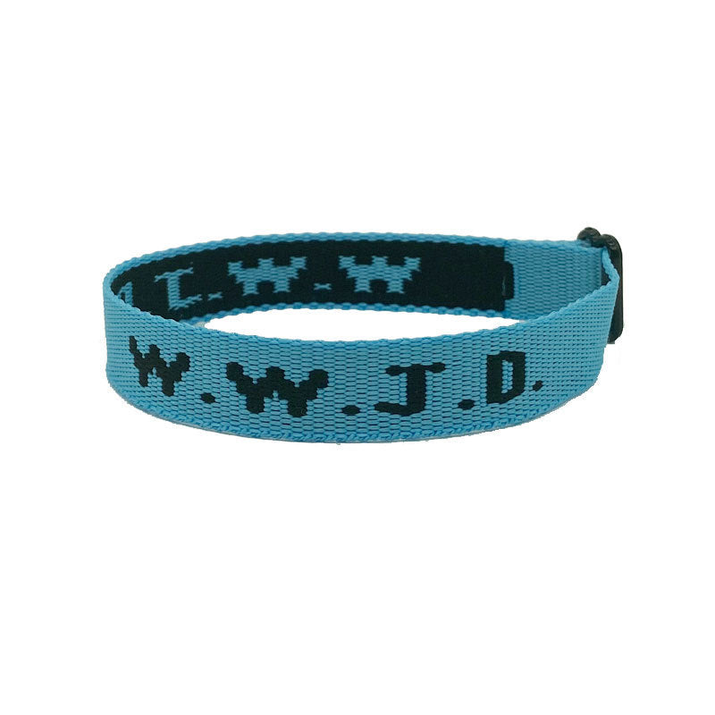 Casual Sporty Unisex Nylon Letter Wristband Bracelet Adjustable