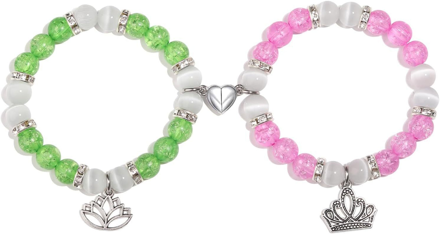 Sweet Heart Animal Shape Alloy Rhinestone Charm Bracelet for Couples