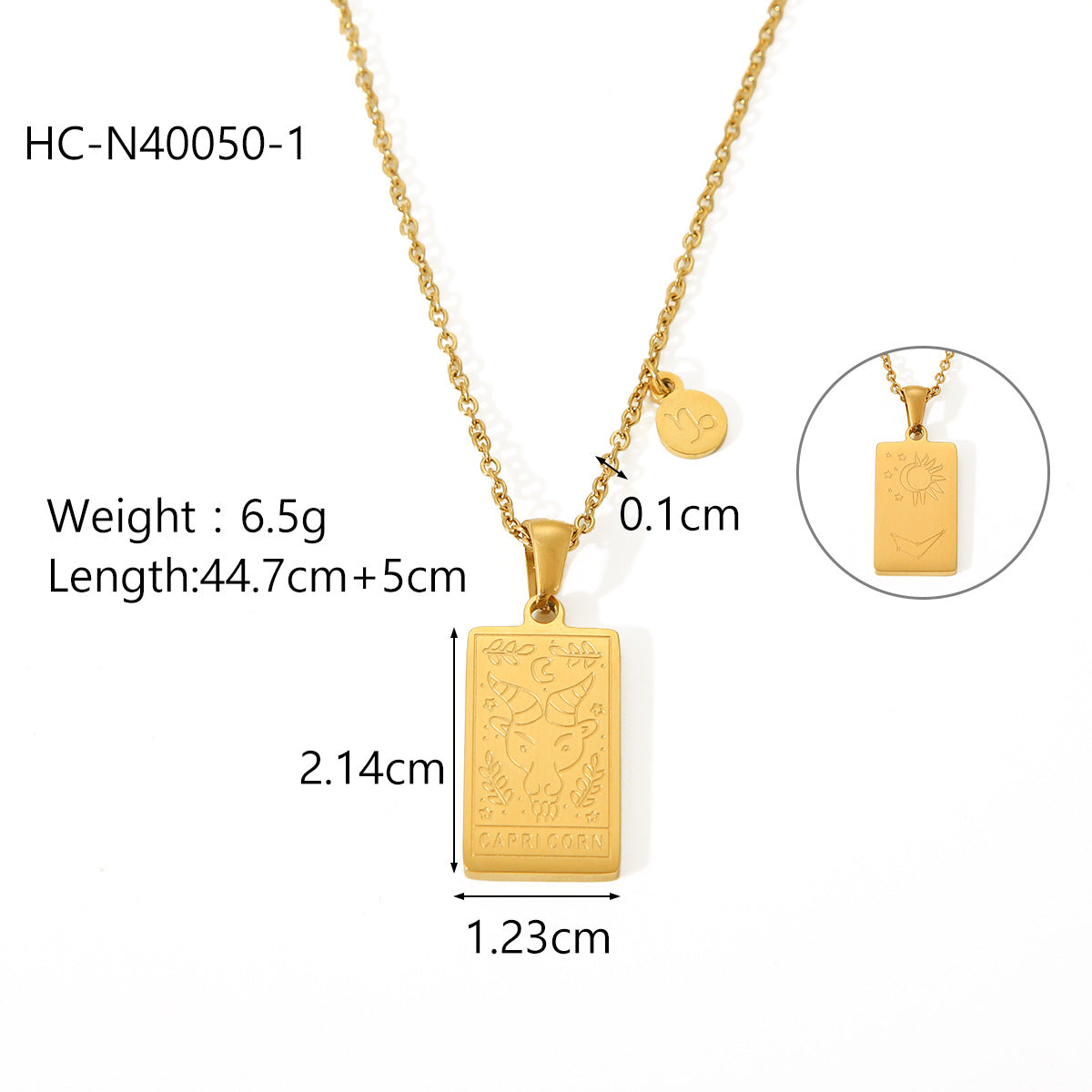 Collana con Ciondolo Costellazione Zodiacale Stile Ins da Donna in Acciaio al Titanio con Finitura Placcata