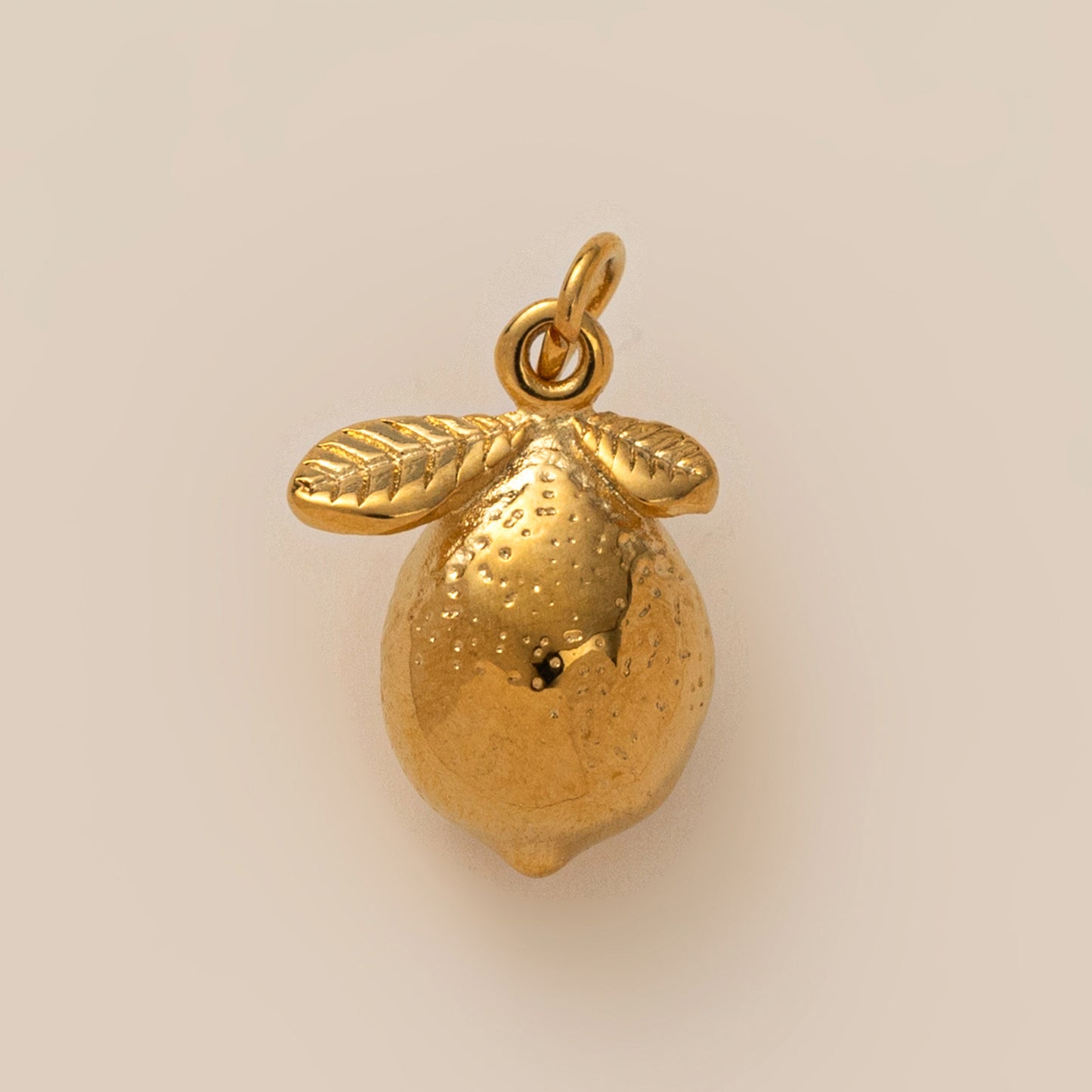 Gold Plated Stainless Steel Fruit and Heart Pendant Necklace