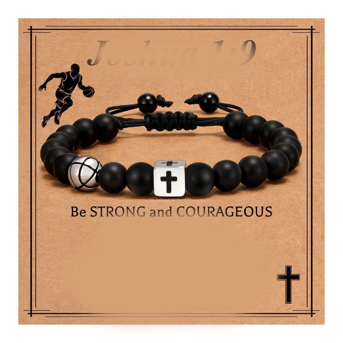 Bracciale Unisex Opaco con Corde Intrecciate a Motivo Geometrico