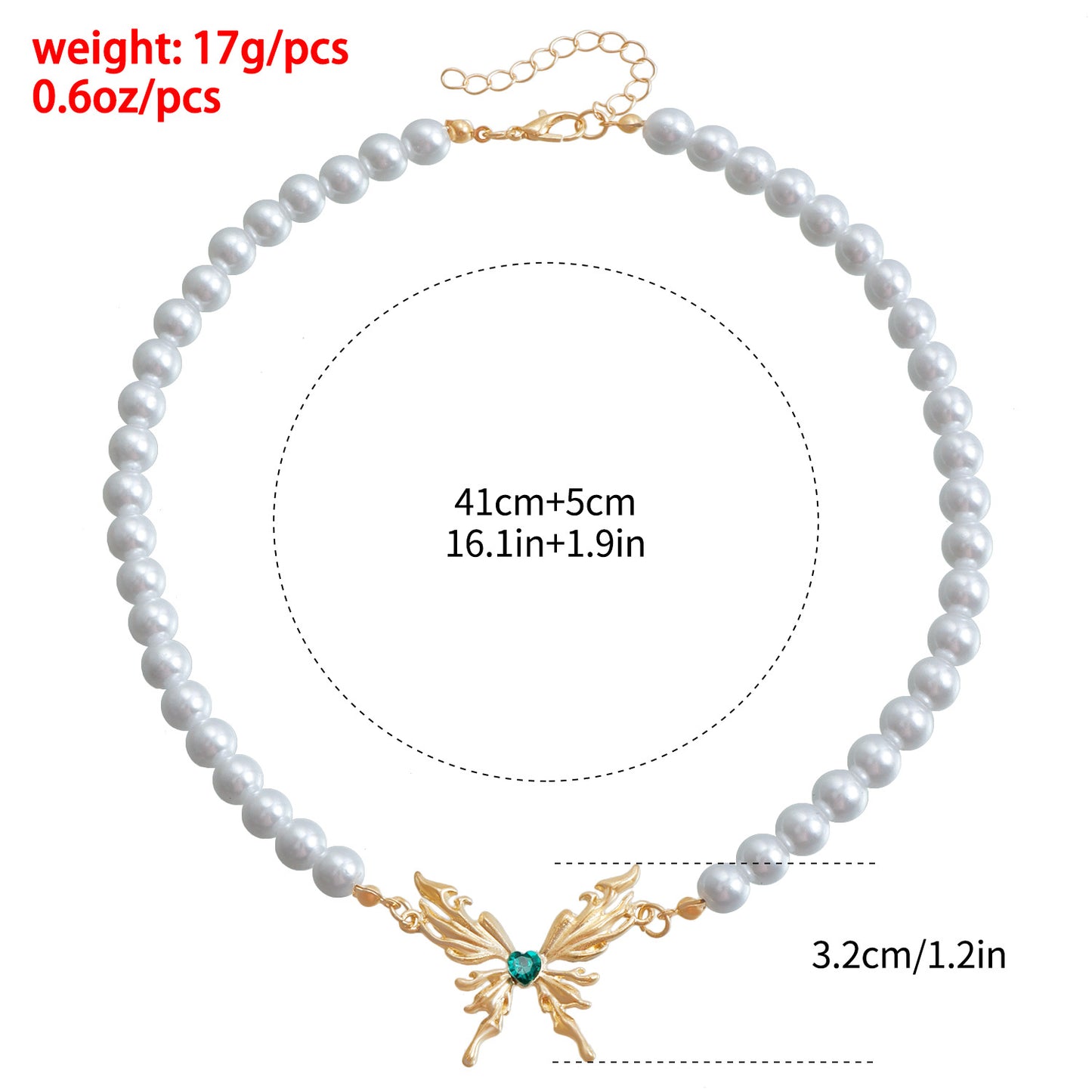 Butterfly-Shaped Alloy Pendant Necklace with Rhinestone Inlay and Gold Plating for Women, Minimalist Clavicle Chain