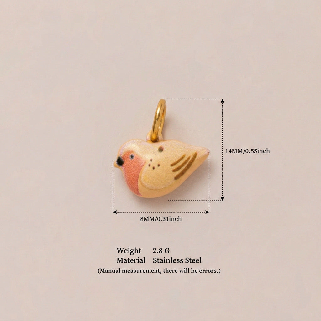 Minimalist Luxury 18K Gold Plated Stainless Steel Fox Animal Pendant Necklace for Unisex
