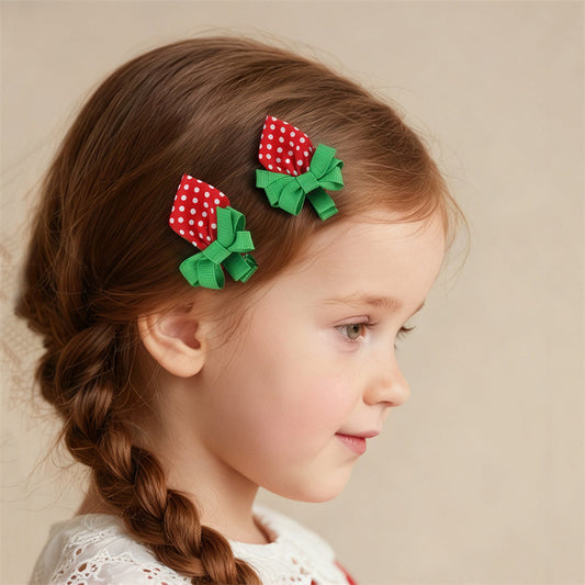 Fermaglio per capelli a forma di fiocco in stile naturale per bambine con dettagli arricciati e in rete, accessorio per capelli in tessuto di poliestere, forcina a becco d'anatra, collezione Princess