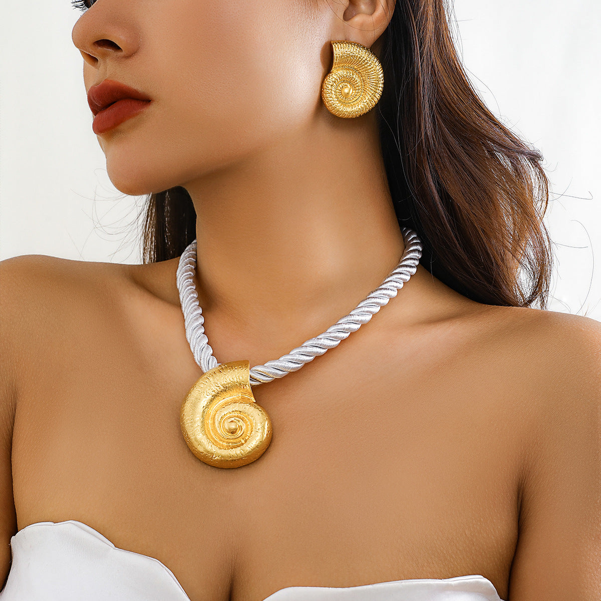Collana con pendente a stella dolce e grintosa in lega, placcata, con design ispirato all'oceano, da donna