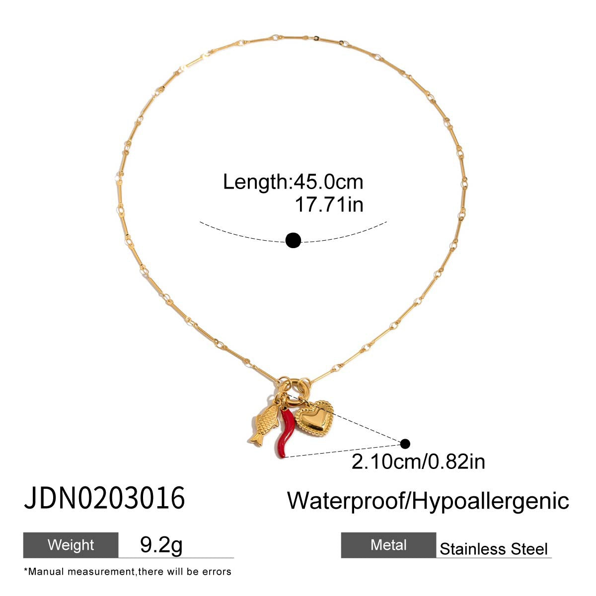 Minimalist Elegant Geometric Oval Stainless Steel Plated Titanium Steel Pendant Necklace Charm Bar for Women